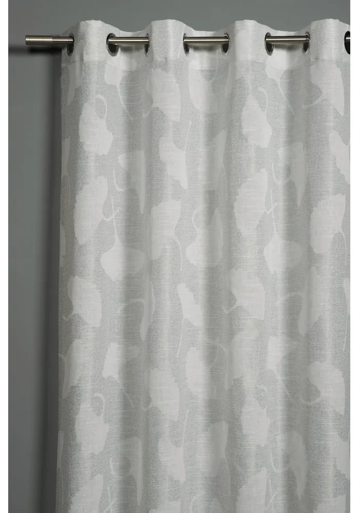 Tenda grigio chiaro in jacquard 140x245 cm Gingko – Sehlbach