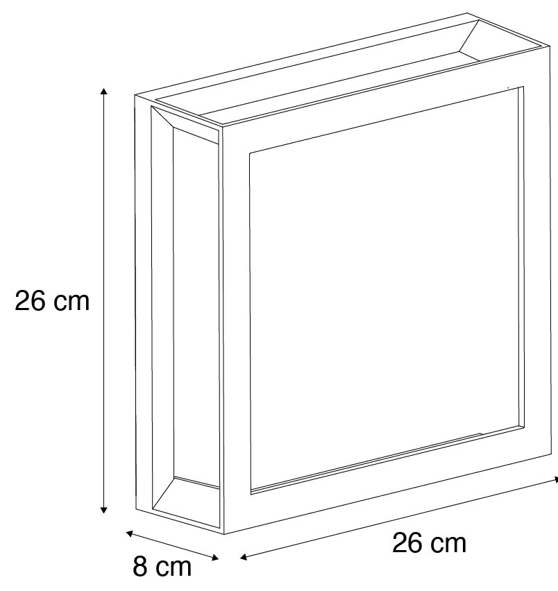 Lampada da parete esterna moderna nera a 2 luci IP44 - Jeffrey