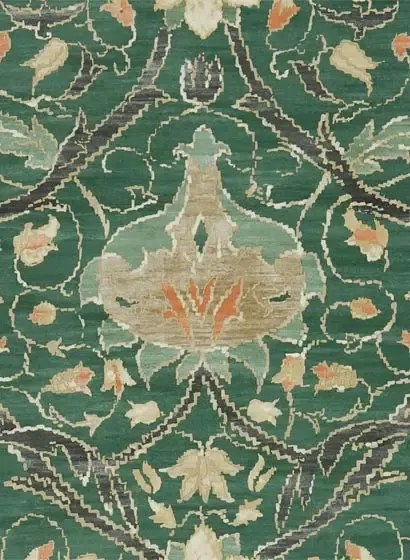 Morris & Co Carta da parati Montreal - Forest/ Teal