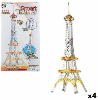 Set di Costruzioni Colorbaby Tour Eiffel 447 Pezzi (4 Unità)