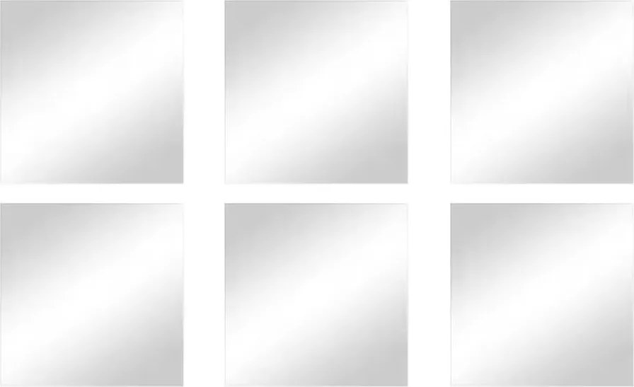 Set di specchi da parete 6 pz 10x10 cm – MSV