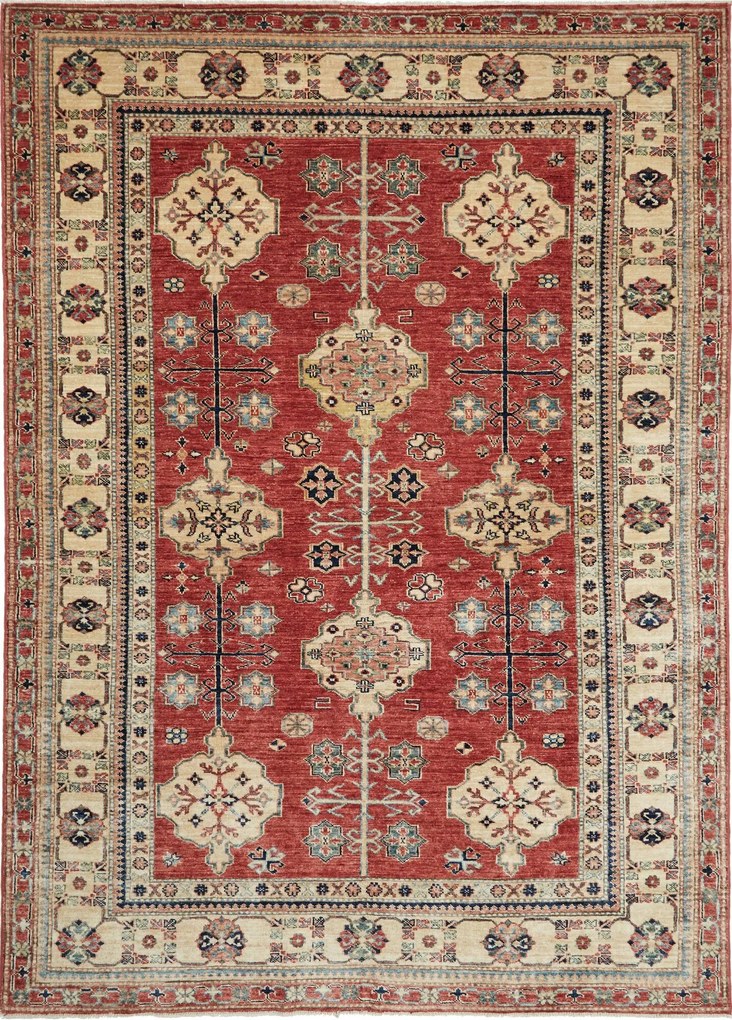 Kazak Tappeto 170 x 240 Rosso (Pakistan) Annodato A Mano