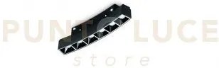 Modulo bento per binario circolare raggio 80cm nero led 3000k 720lm 9w