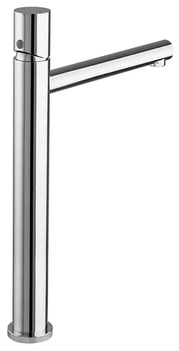 Set miscelatori lavabo alto e bidet cromo senza leva in acciaio inox Gemini