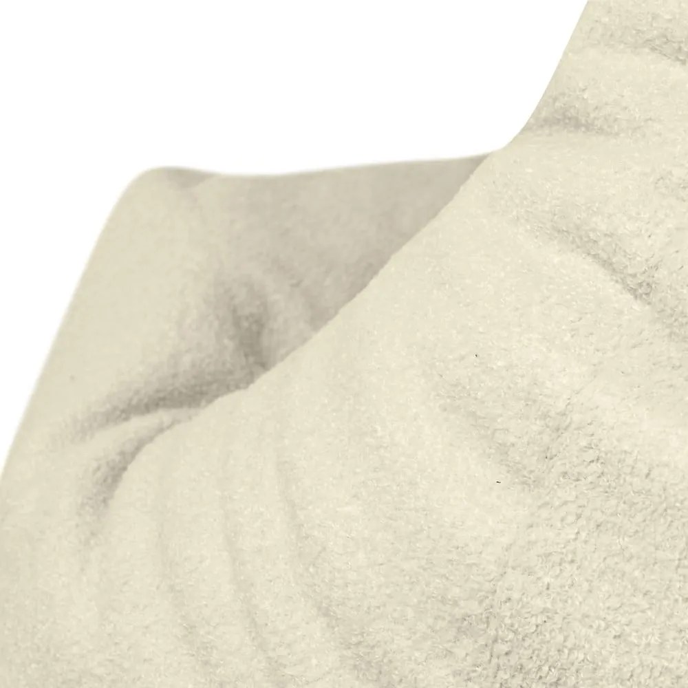 Puof a sacco marrone con rivestimento in bouclé Play Amuse – SLOWDOWN