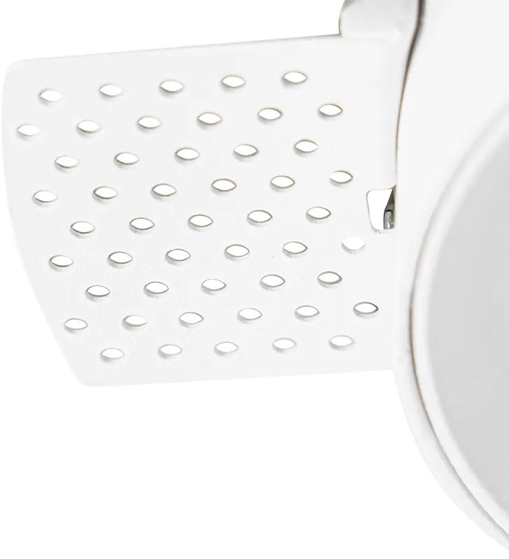 Faretto da incasso moderno bianco GU10 rotondo senza cornice - Oneon Honey