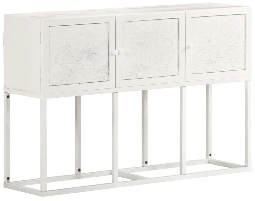 Credenza 115x30x76 Cm İn Legno Massello Di Mango /
