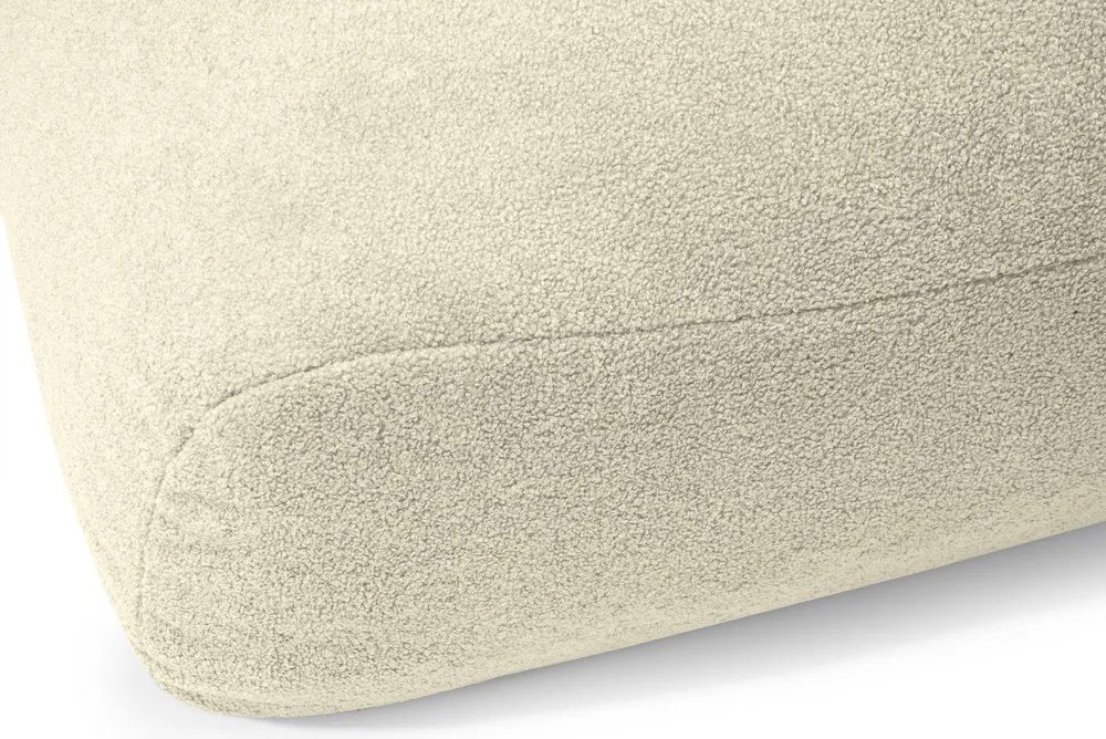 Puof a sacco marrone con rivestimento in bouclé Sofa Snug – SLOWDOWN