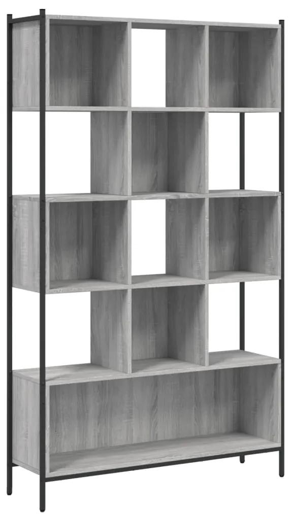 Libreria grigio sonoma 102x28x172 cm in legno multistrato