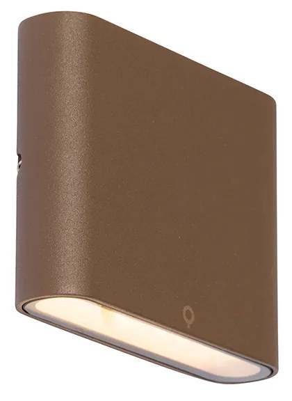 Lampada da parete per esterni moderna marrone ruggine 11,5 cm incl. LED IP65 - Batt