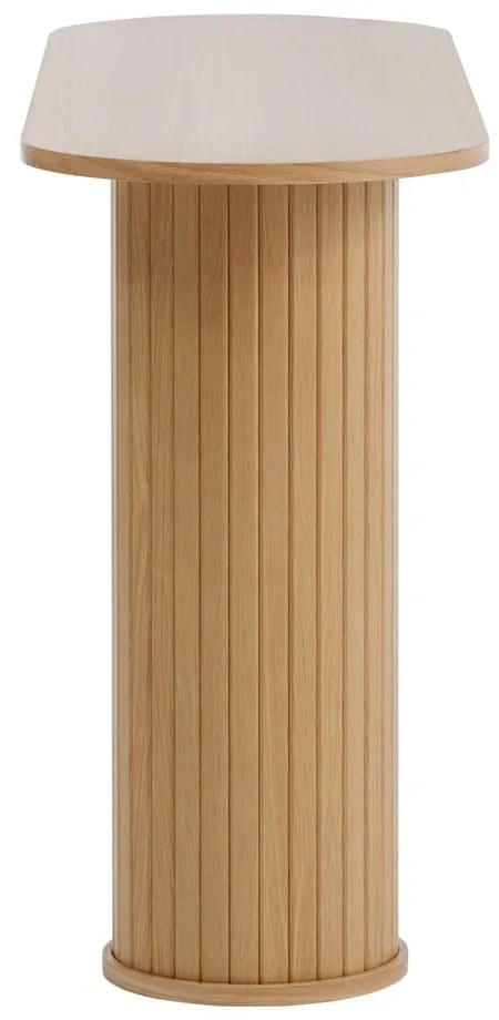 Tavolo consolle di colore naturale 40x130 cm Nola – Unique Furniture