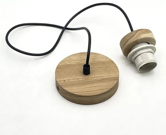 Brilagi - LED Lampadario a sospensione con filo ANTHONY 1xE27/60W/230V quercia/bianco