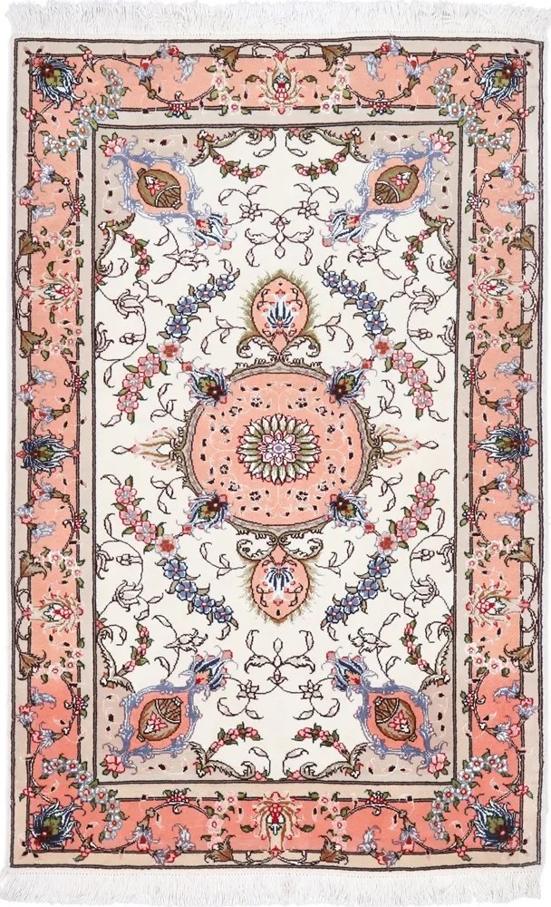Tabriz Tappeto persiano 130 x 80 Rosa (Iran) Annodato A Mano