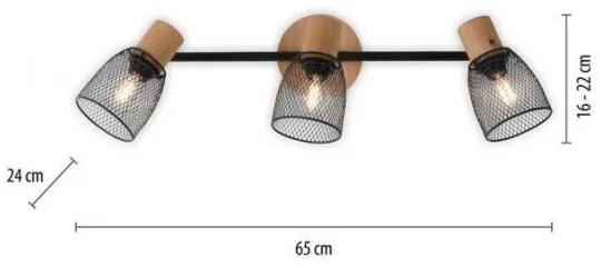 JUST LIGHT. 15193-79 - Faretto TAMIS 3xE14/10W/230V