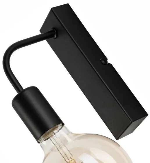 Applique ASTRID 1xE27/60W/230V opaco nero