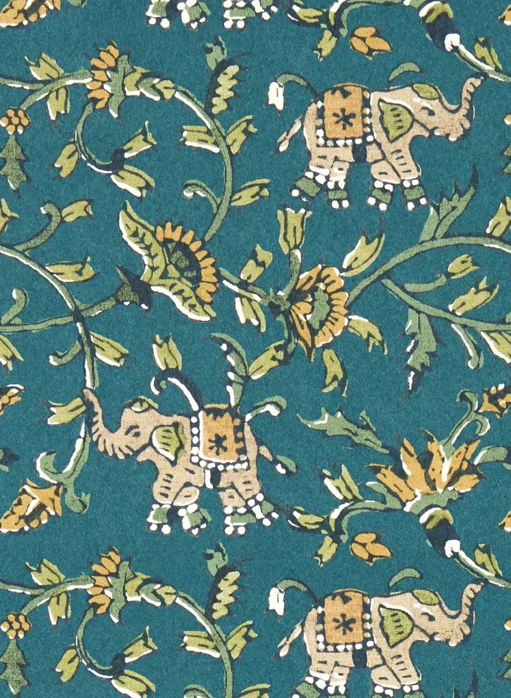 Clarke & Clarke Carta da parati Hathi - Teal