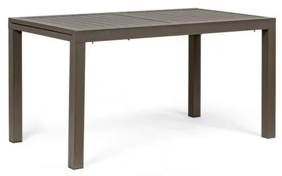 Tavolo per esterno allungabile in alluminio Caffè HILDE YK14 140-210x77x h75 cm