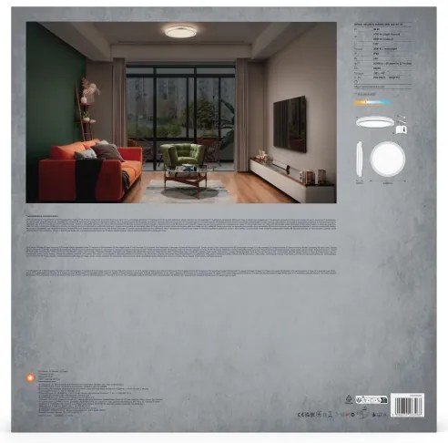 Ledvance - Plafoniera LED ORBIS HELMAN LED/36W/230V diametro 48,5 cm argento