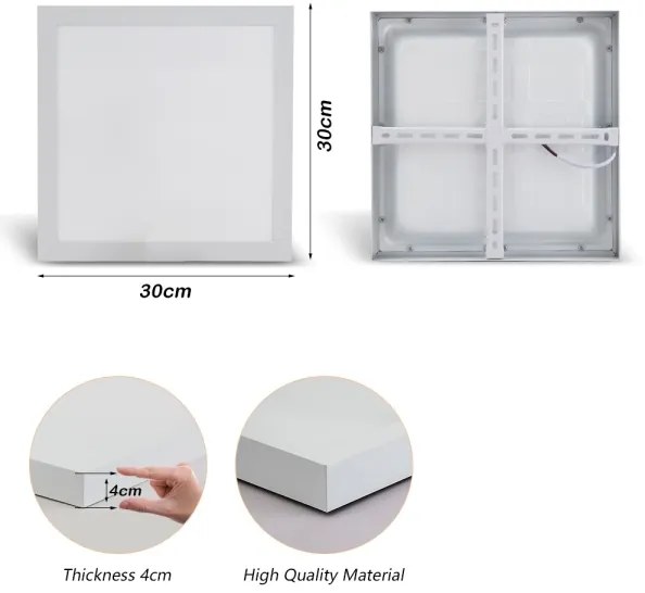 Brilagi - Lampada LED da bagno FRAME LED/24W/230V 3000/4000/6000K IP44 bianco