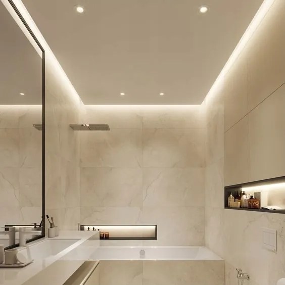 Profilo da incasso per strisce LED 1 m nero/bianco