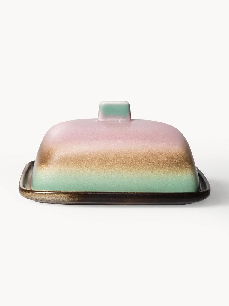 Burriera fatta a mano con smalto reattivo 70's