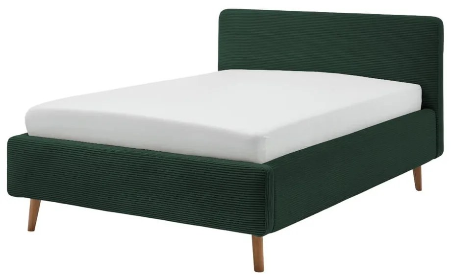 Letto singolo imbottito verde scuro rete non inclusa 120x200 cm Mattis – Meise Möbel
