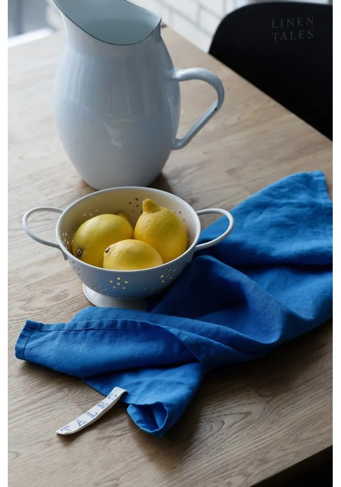 Asciugamano di lino 45x65 cm French Blue - Linen Tales