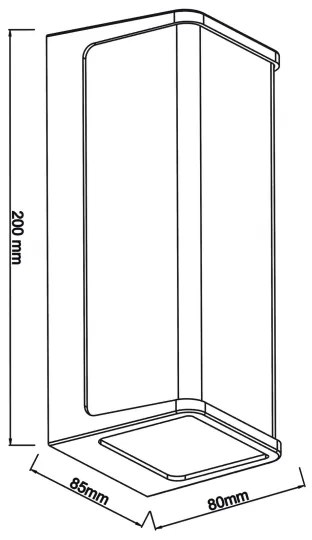 Top Light - Applique a LED da esterno BLOCK LED/10W/230V IP65 4000K