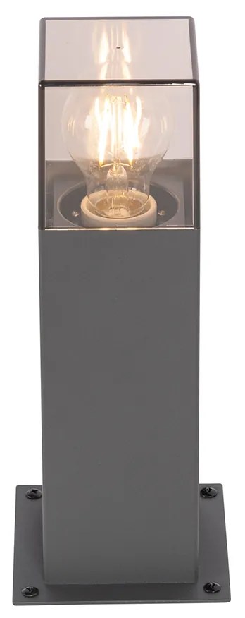 Lampada da terra per esterni moderna 30 cm grigio scuro IP44 - Denmark