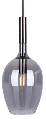 Lampadario a sospensione con filo LUGANO 1xE14/40W/230V grigio