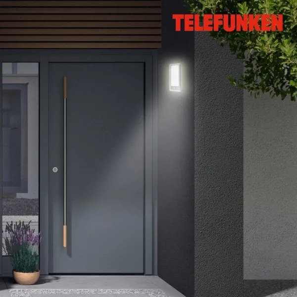 Telefunken 313904TF-LED Applique da esterno con sensore LED/16W/230V IP44