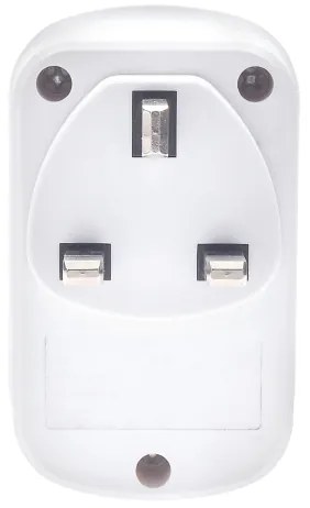 Solight PA03UK - Adattatore da viaggio per prese UK 230V con 2 porte USB-A e 1 porta USB-C