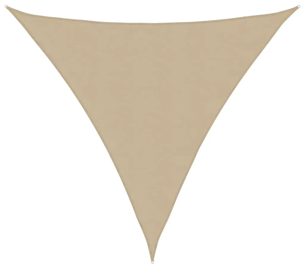 Parasole A Vela Oxford Triangolare 3,6x3,6x3,6 M Beige /