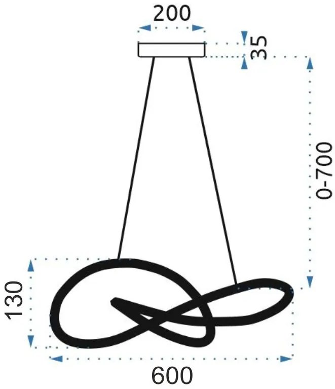 Lampada LED APP816-CP Node Chrom