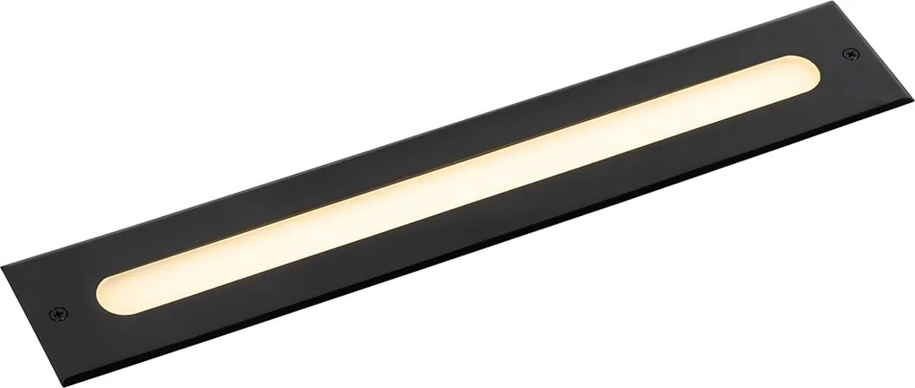 Set di 2 faretti da terra moderni neri 50 cm incl. LED IP65 - Eline