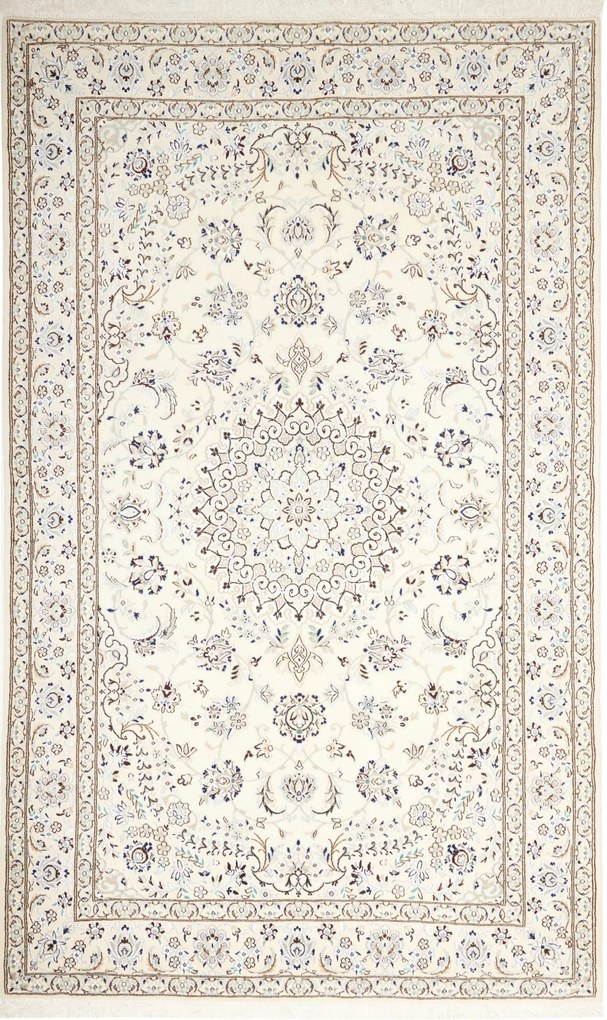 Nain Tappeto 170x270 Beige (Iran) Annodato A Mano