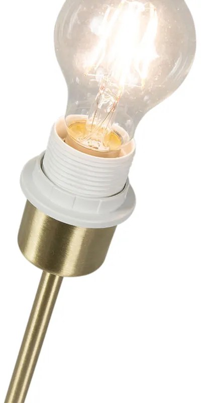 Lampada da tavolo classica in ottone con base in marmo - Kaso