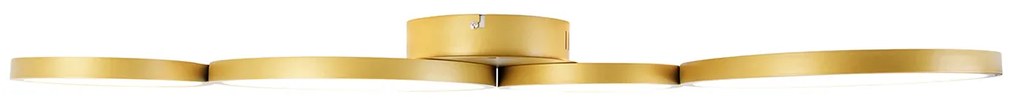 Plafoniera oro con LED dimmerabile a 3 livelli 4 luci - Lupolo