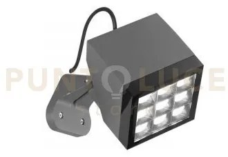 Faretto led pave antracite 26w 3500lm 3000k ip65 20,1x16,5x23,1cm