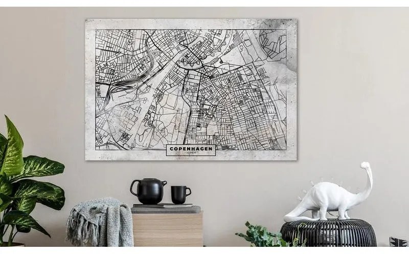 Quadri di sughero  Copenhagen Plan [Cork Map]  Larghezza x Altezza Home decor 120x80