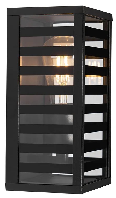 Lampada da parete esterna moderna nera 26 cm IP44 - Reims