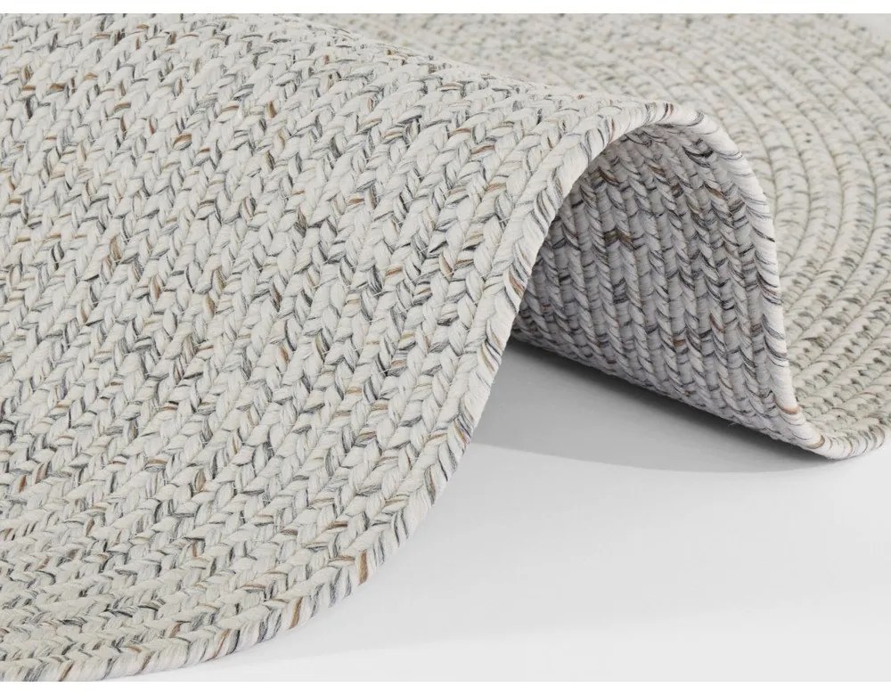 Tappeto rotondo bianco/beige per esterni ø 150 cm - NORTHRUGS