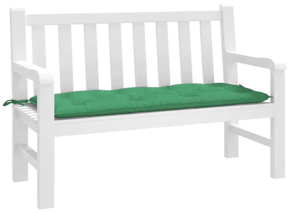 Cuscino Per Panca Verde 120x50x7 Cm İn Tessuto Oxford /