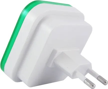 Luce notturna LED con sensore crepuscolare LED/0,5W/230V verde