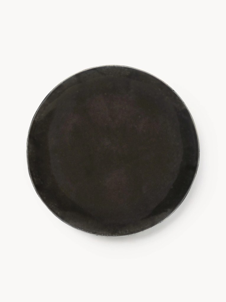 Piatti piani fatti a mano Nordic Coal 4 pz