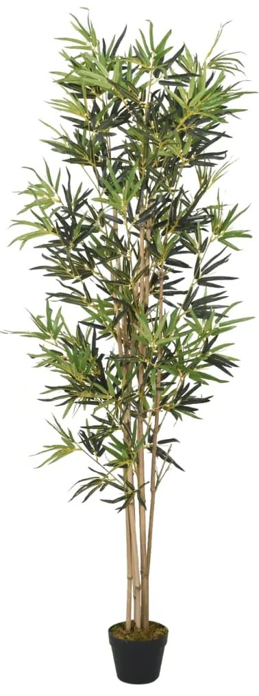 Albero Bambù Artificiale 1104 Foglie 180 Cm Verde /