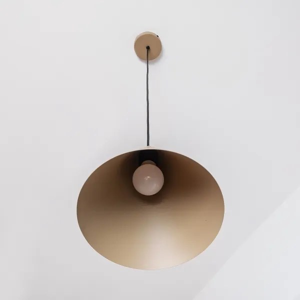 Lampadario a sospensione ETNA II 1xE27/15W/230V Ø 25 cm beige