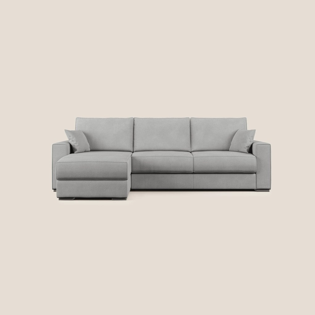 Dream Divano letto angolare in microfibra effetto pelle smacchiabile T15