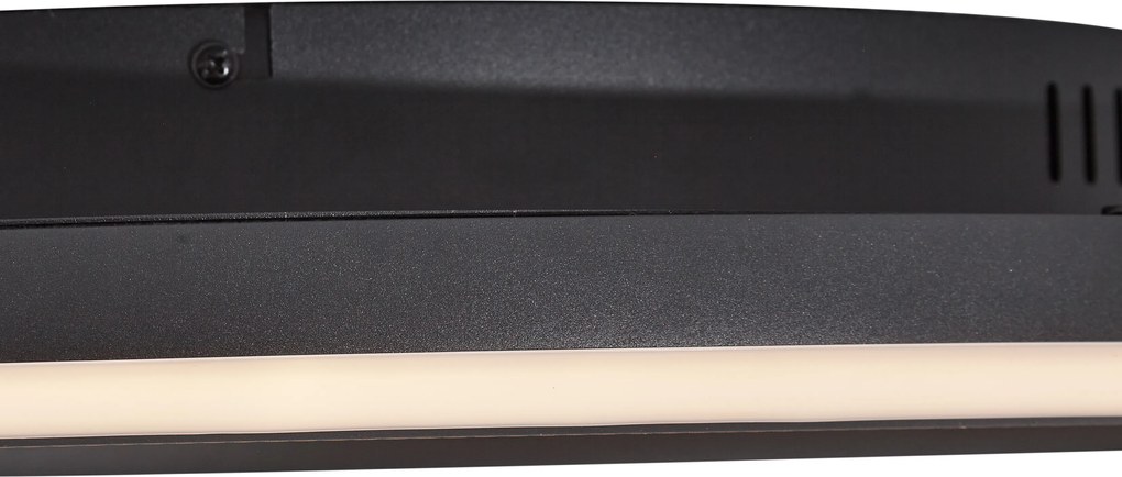 Plafoniera di design nera e bianca con LED dimmerabile a 3 livelli - Xavi