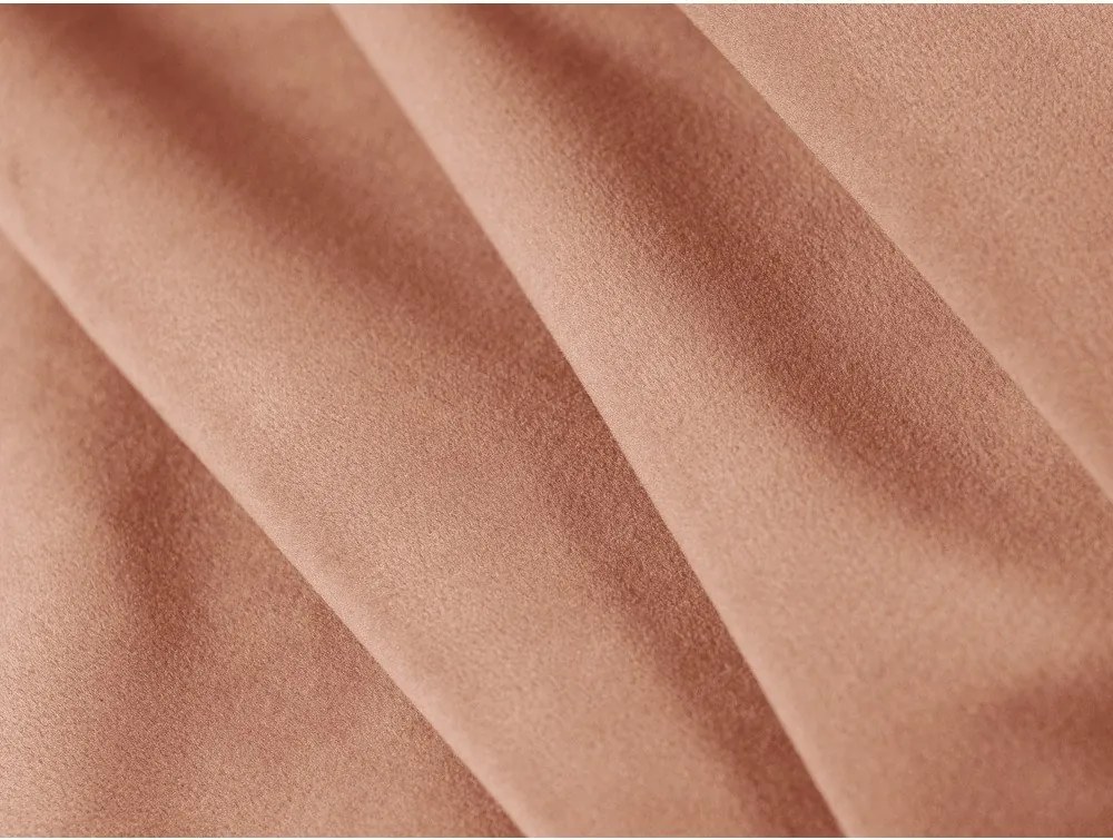 Divano rosa con rivestimento in velluto 140 cm Abby – Micadoni
